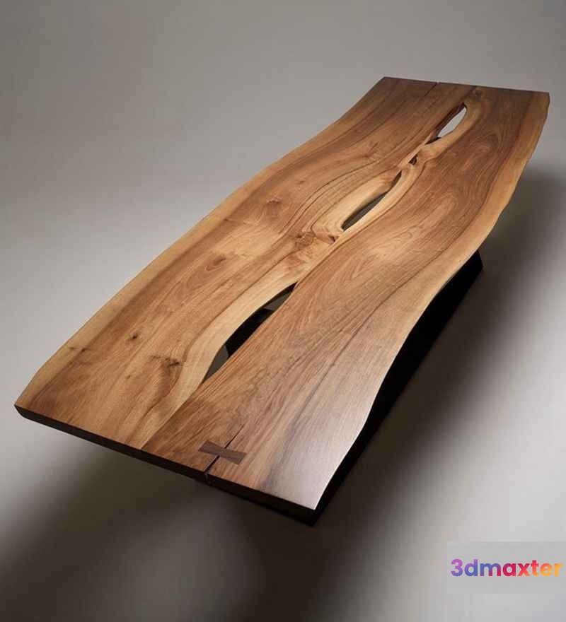 Wooden Coffee Table 3D Model - 450 - VRAY Render
