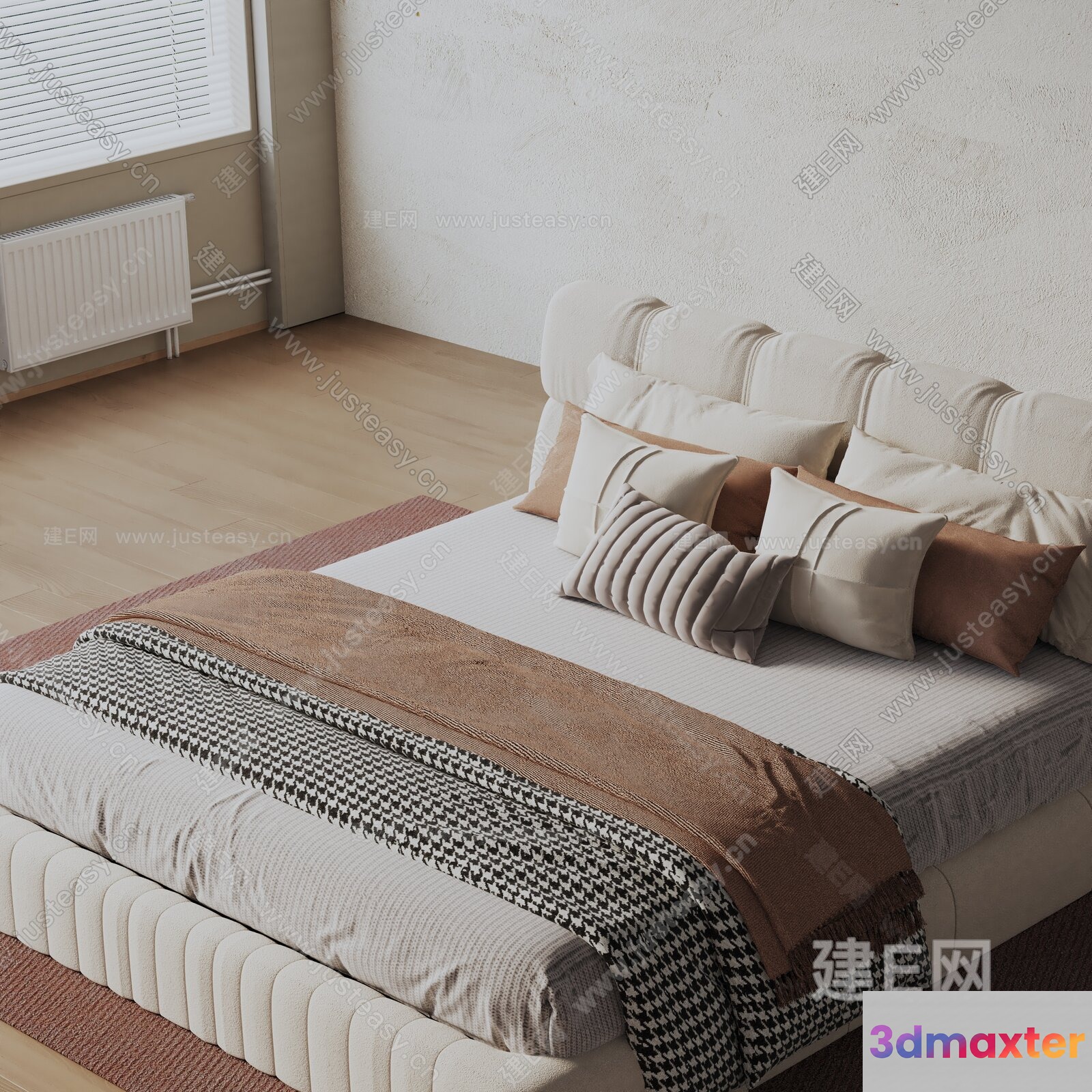 Cozy Bedroom 3D Model - 18001 - VRAY Render