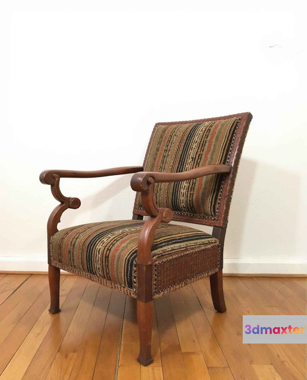 Wooden Armchair 3D Model - 4823 - VRAY Render