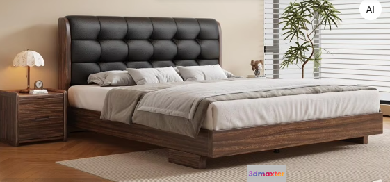 Cozy Modern Bedroom 3D Model - 15544 - VRAY Render