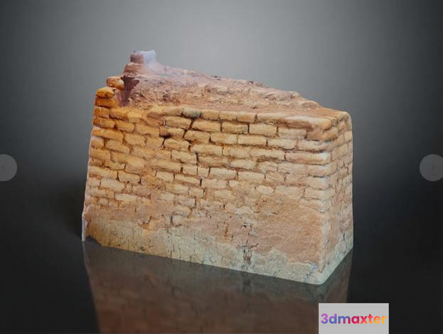 Ancient Clay Tablet 3D Model - 17333 - VRAY Render