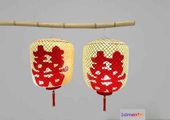 Chinese Lanterns 3D Model - 3673 - VRAY Render