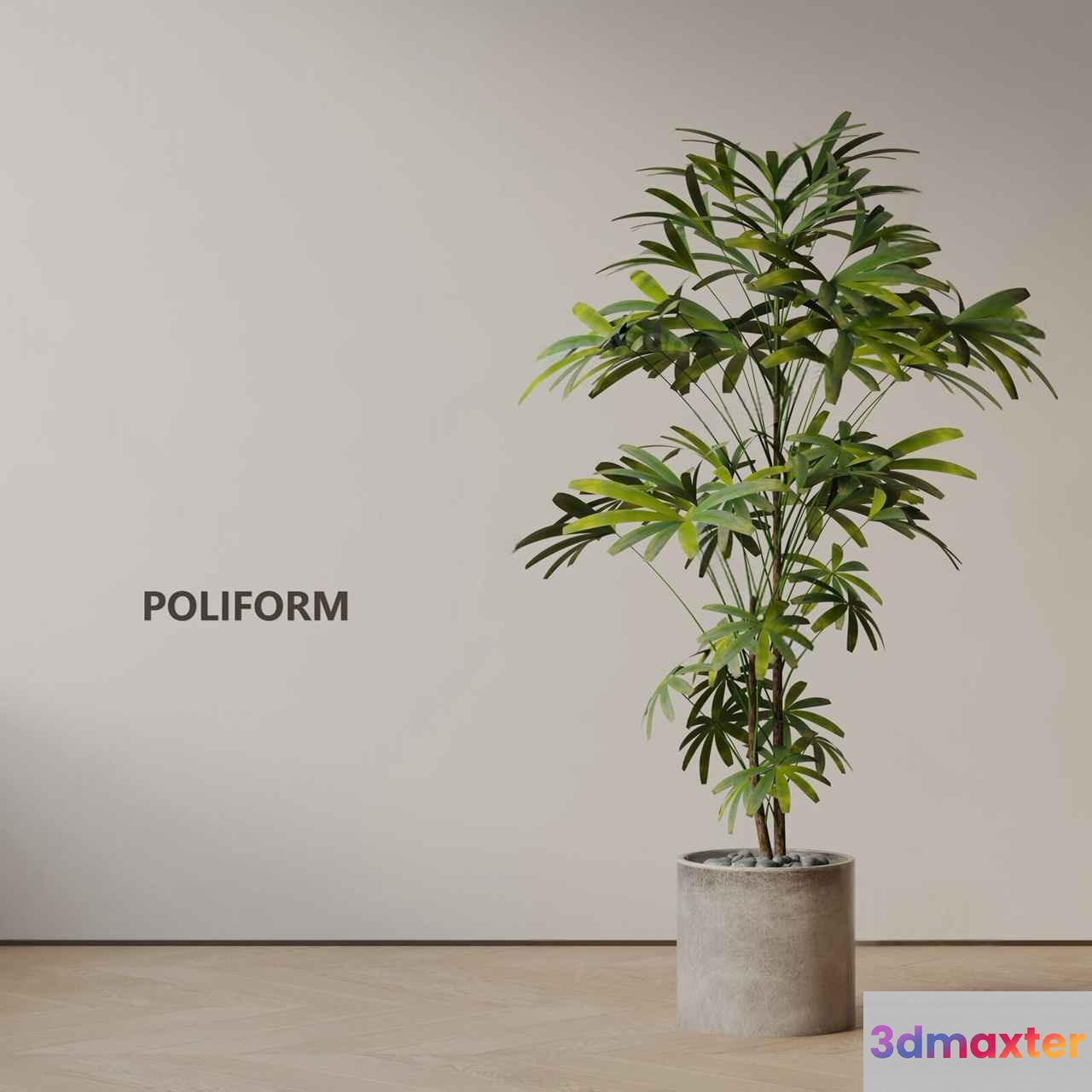 A Potted Plant 3D Model - 5717 - VRAY Render
