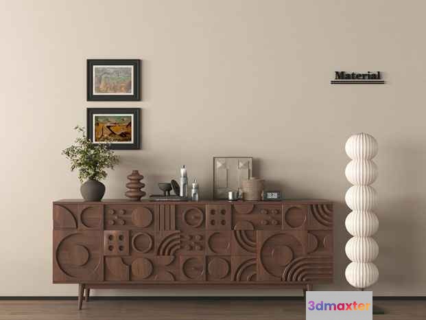 Modern Art Decor 3D Model - 510 - VRAY Render