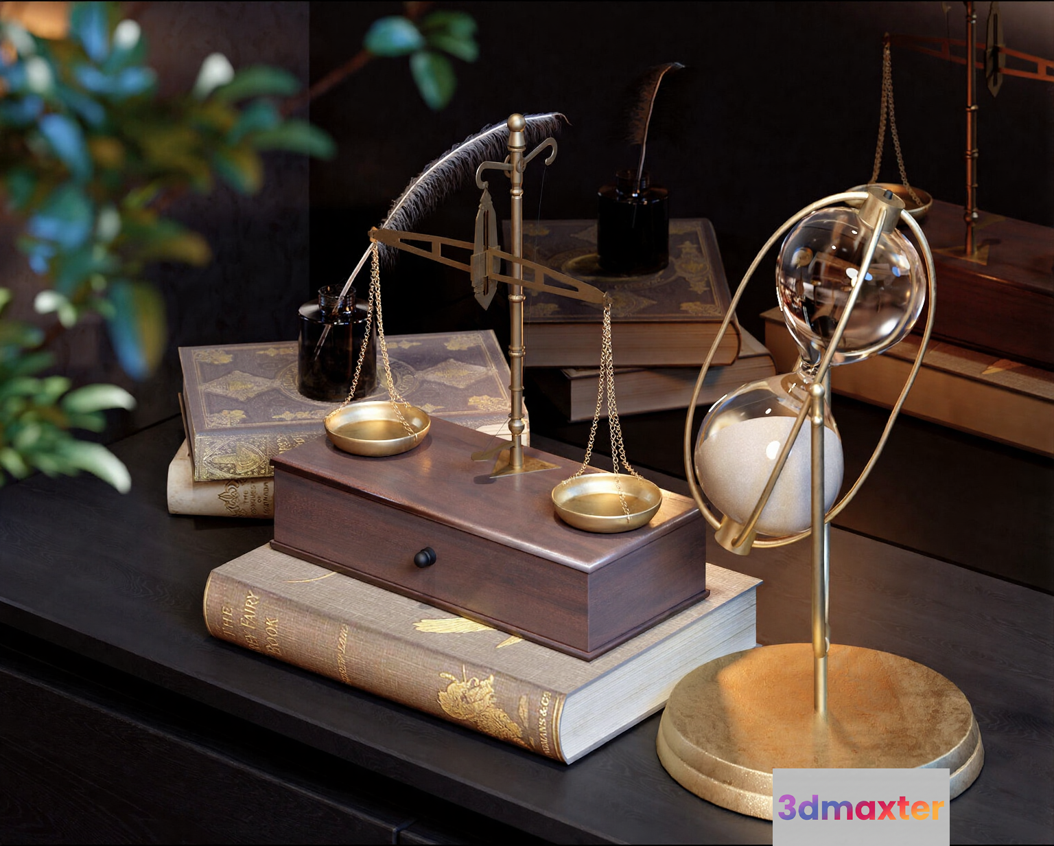 A Collection Of Antique Scales 3D Model - 23033 - CORONA Render