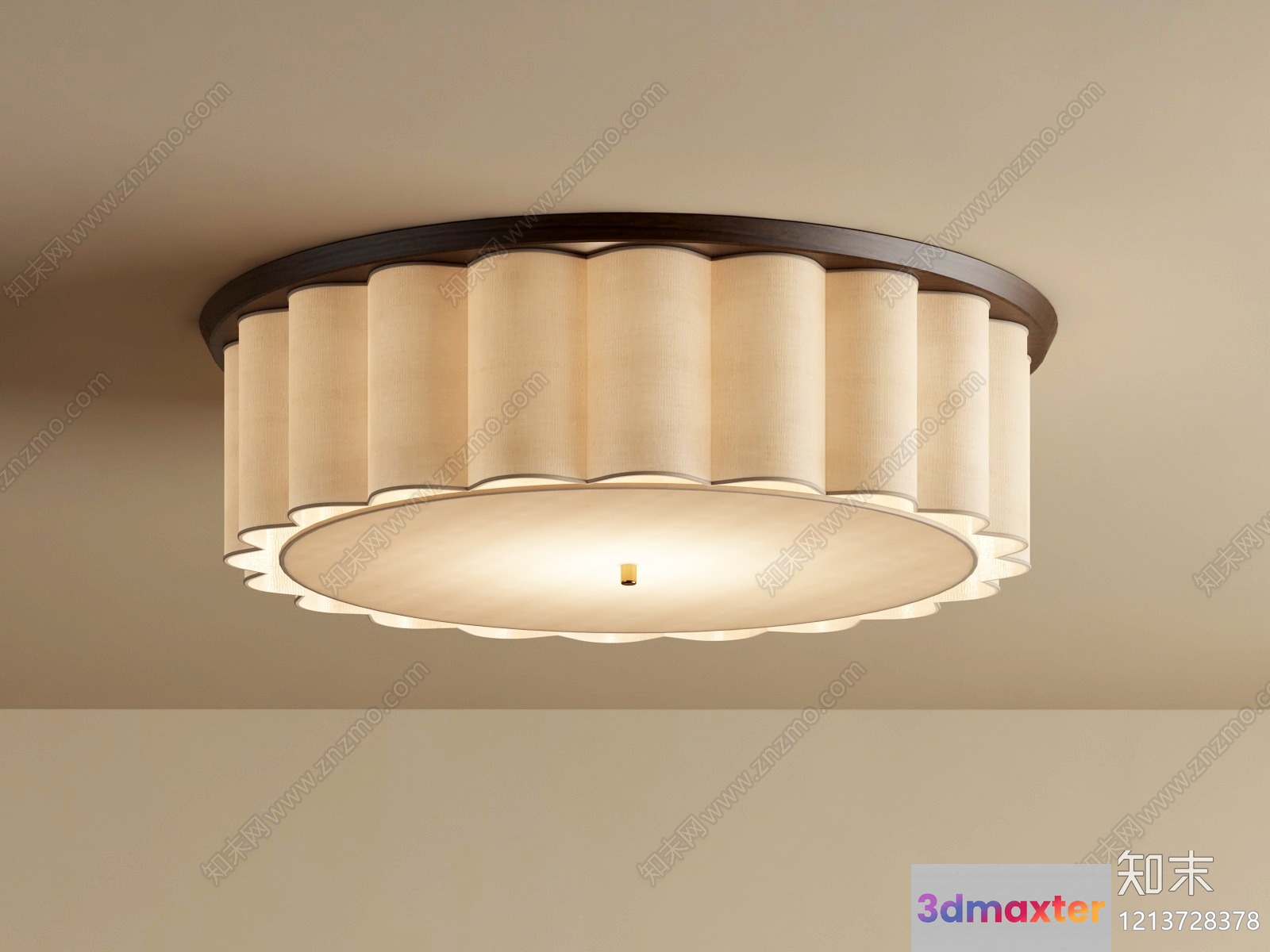Gold Light Fixture 3D Model - 6996 - VRAY Render