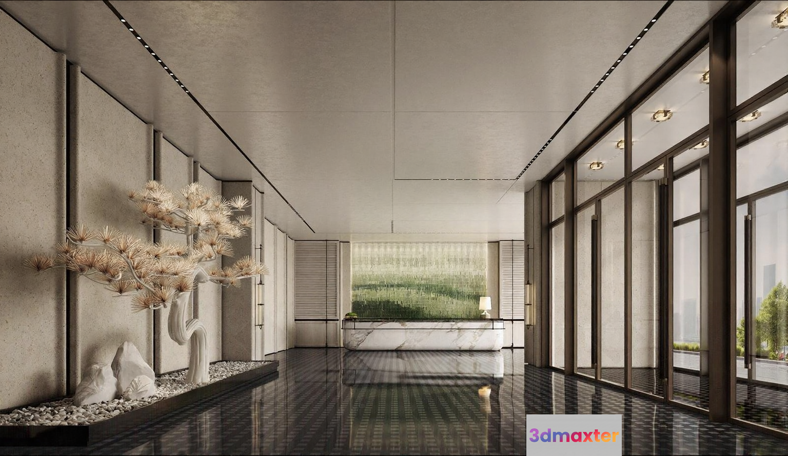 Modern Entryway 3D Model - 6331 - VRAY Render