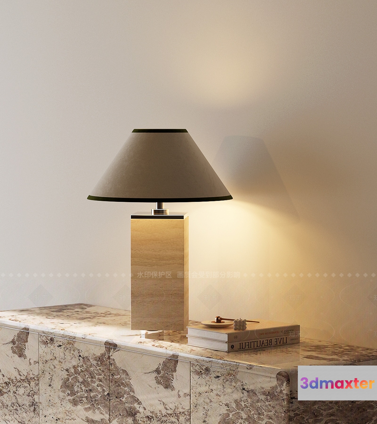 Modern Table Lamp 3D Model - 17746 - VRAY Render