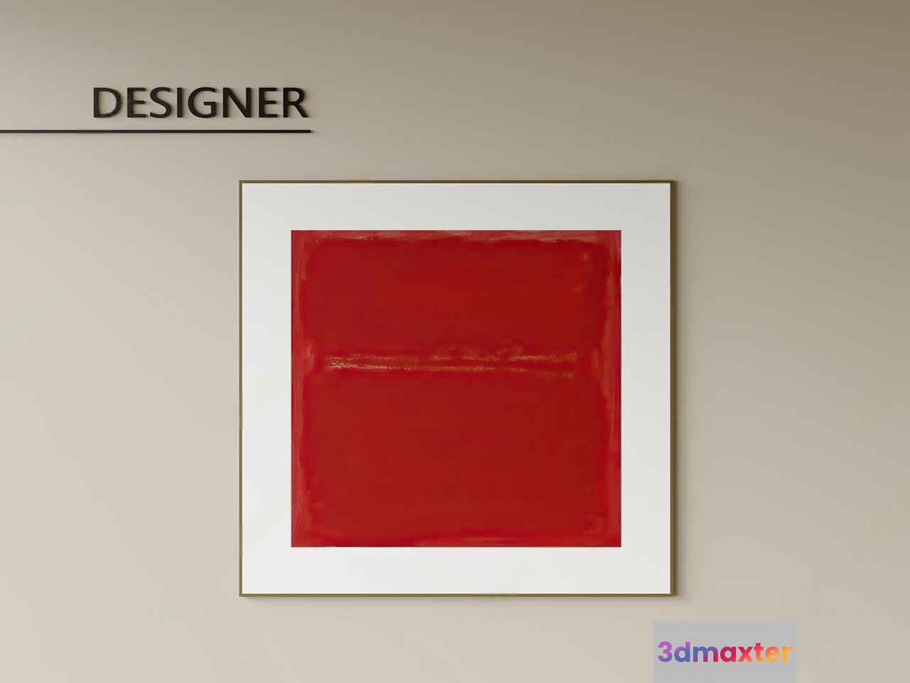 Modern Art Piece 3D Model - 1422 - CORONA Render