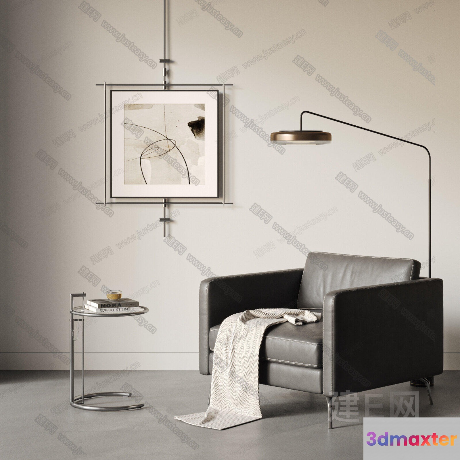 Modern Living Room 3D Model - 16906 - VRAY Render