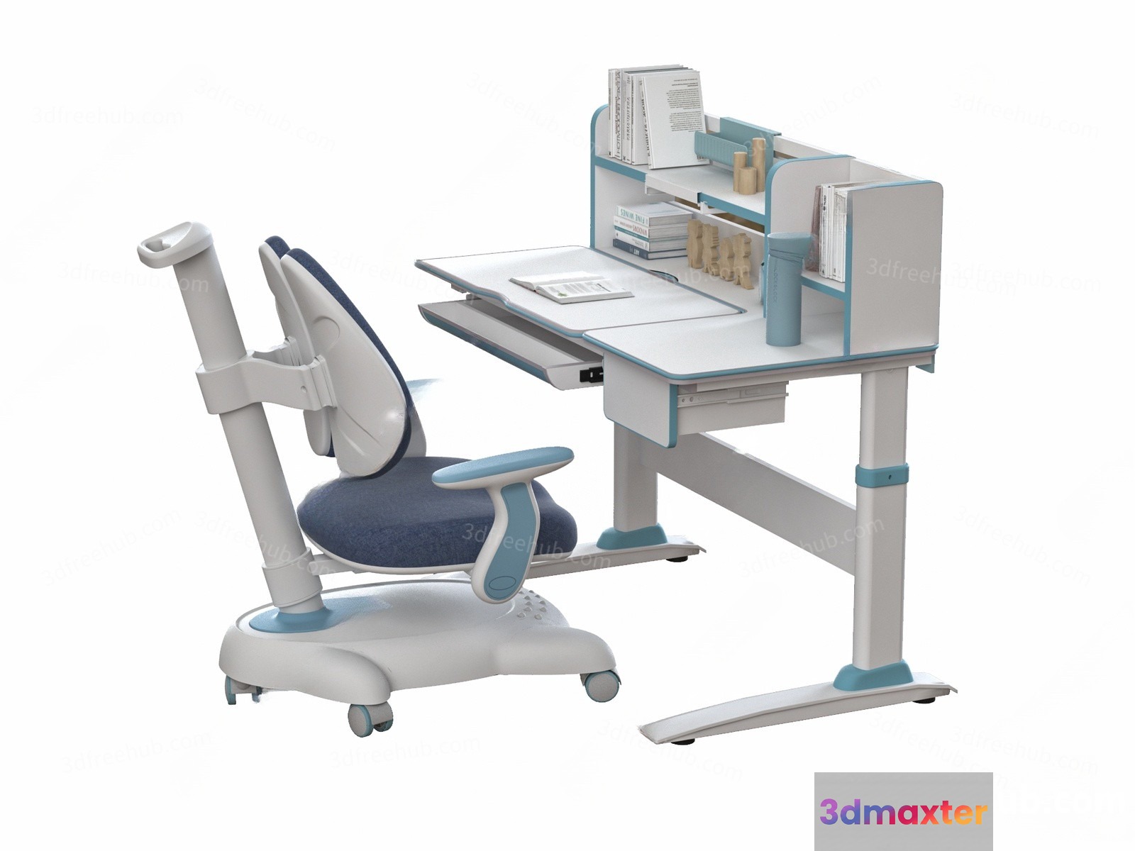 A Modern Desk Chair 3D Model - 22679 - VRAY Render