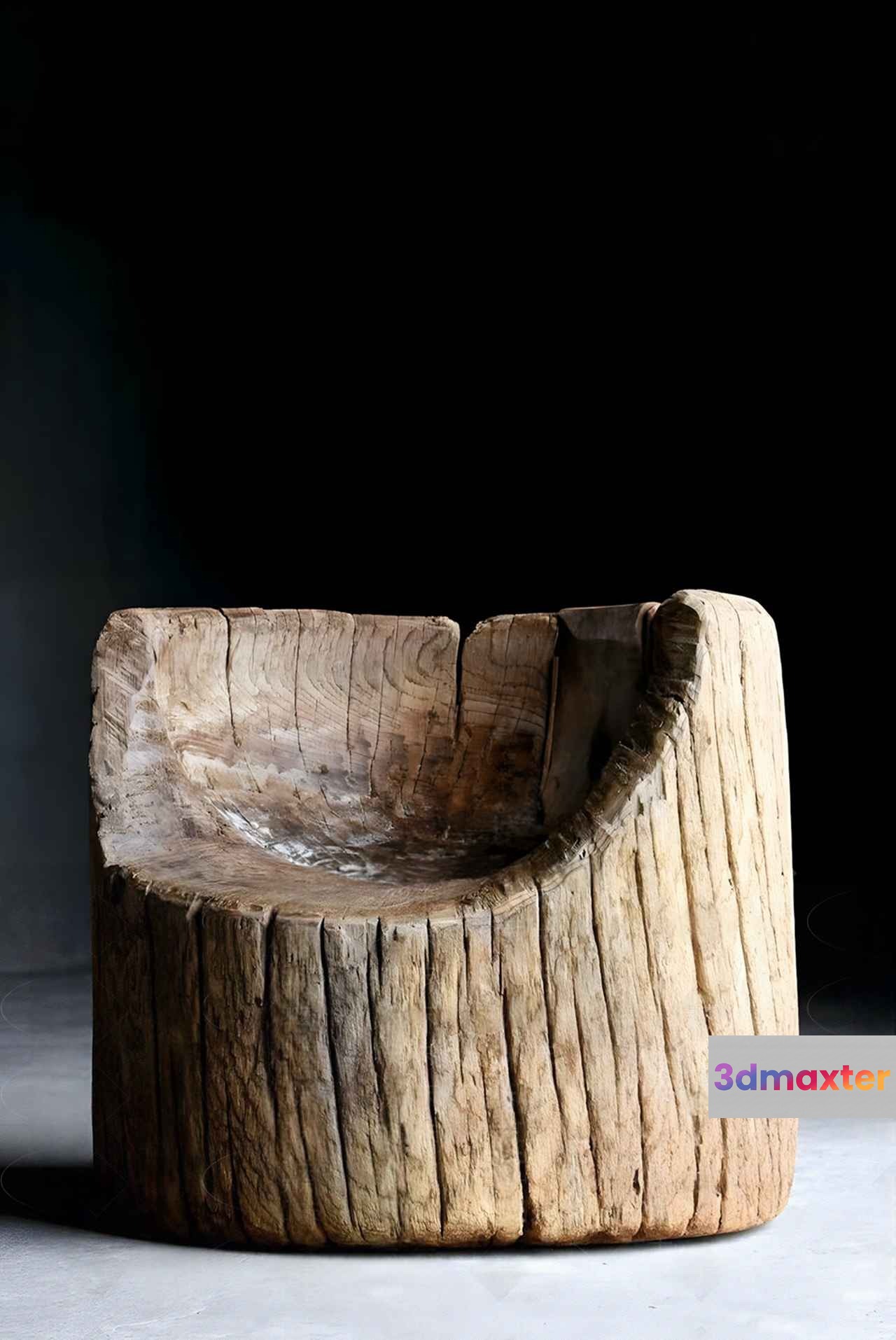 Wooden Rustic Chair 3D Model - 4968 - VRAY Render