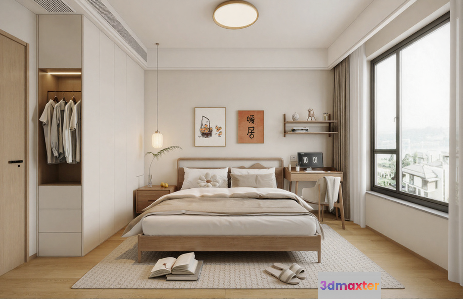 Cozy Bedroom 3D Model - 4761 - CORONA Render