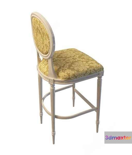 Wooden Bar Stool 3D Model - 13585 - VRAY Render