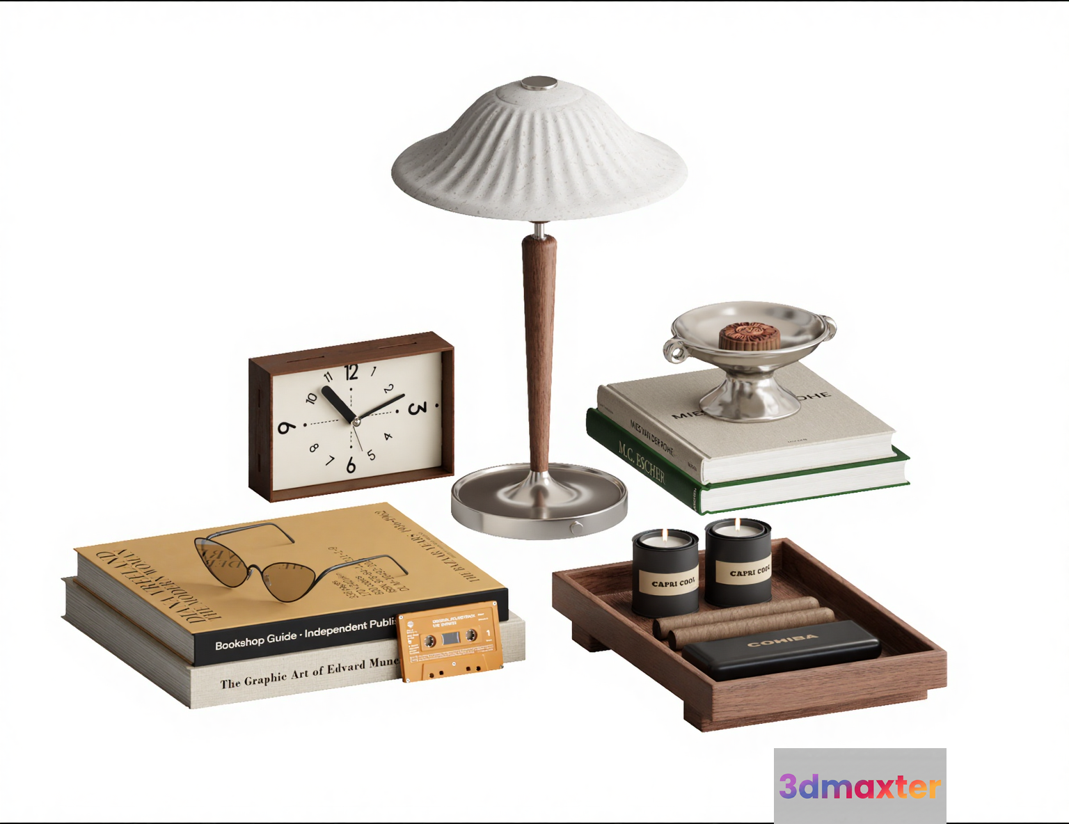 Mid-Century Modern Decor 3D Model - 20998 - VRAY Render