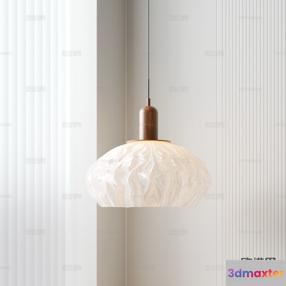 Gold Light Fixture 3D Model - 8043 - VRAY Render
