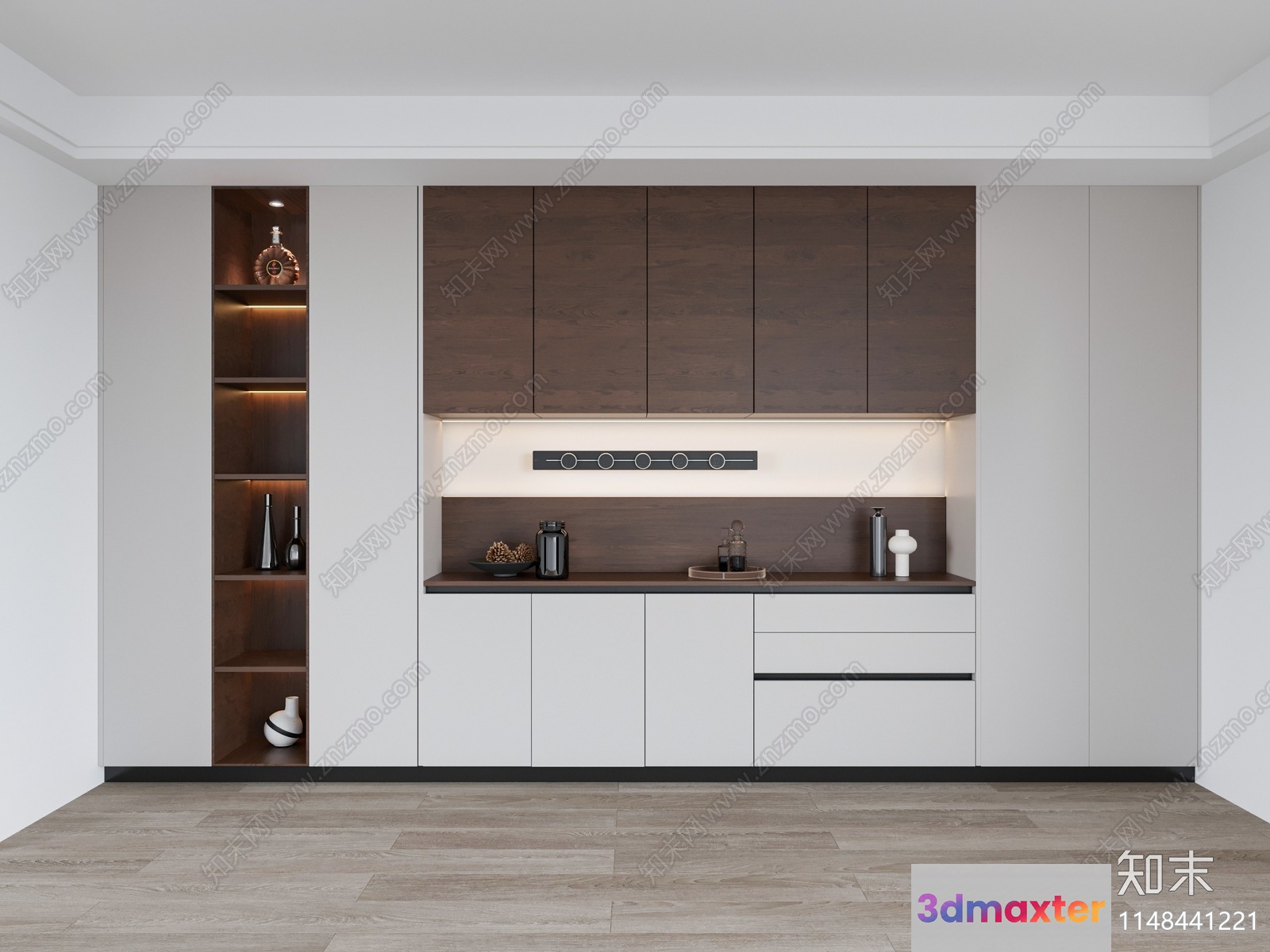 Modern Kitchen 3D Model - 11026 - CORONA Render
