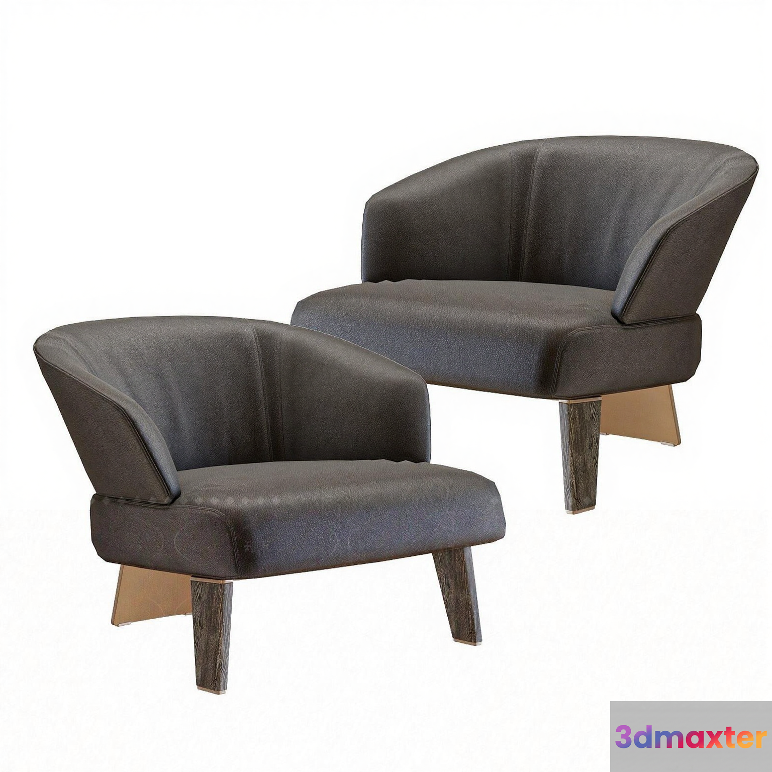 Modern Gray Chairs 3D Model - 8272 - VRAY Render