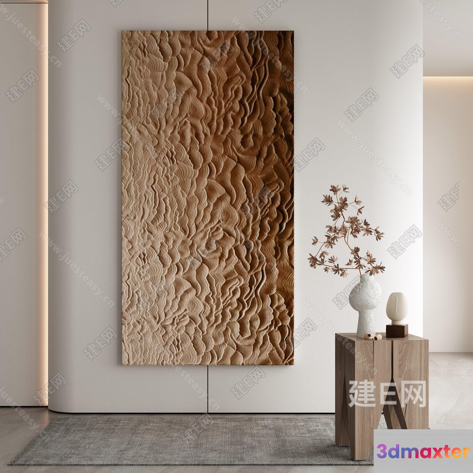Modern Art Piece 3D Model - 18261 - VRAY Render