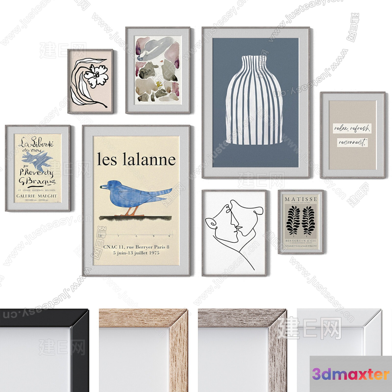 Modern Picture Frames 3D Model - 15984 - VRAY Render