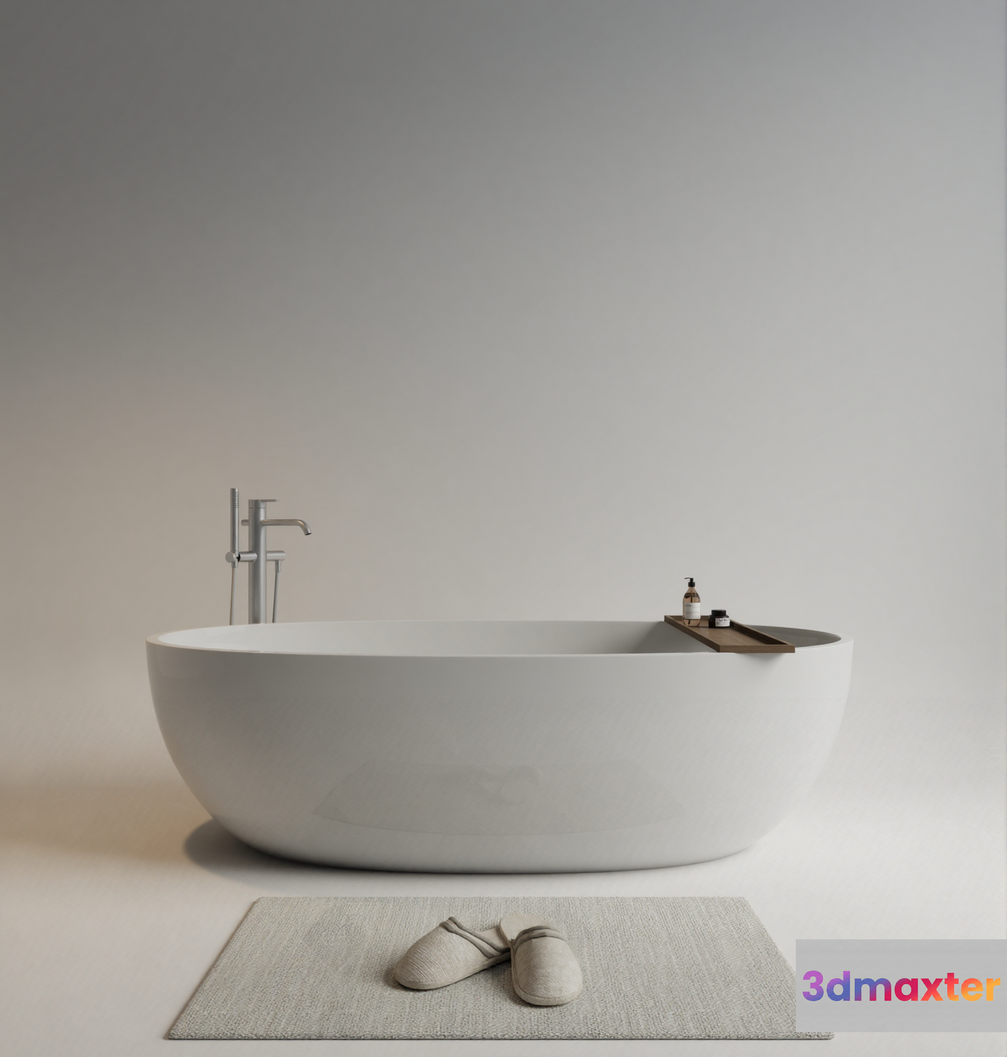 A White Bathtub 3D Model - 16690 - VRAY Render