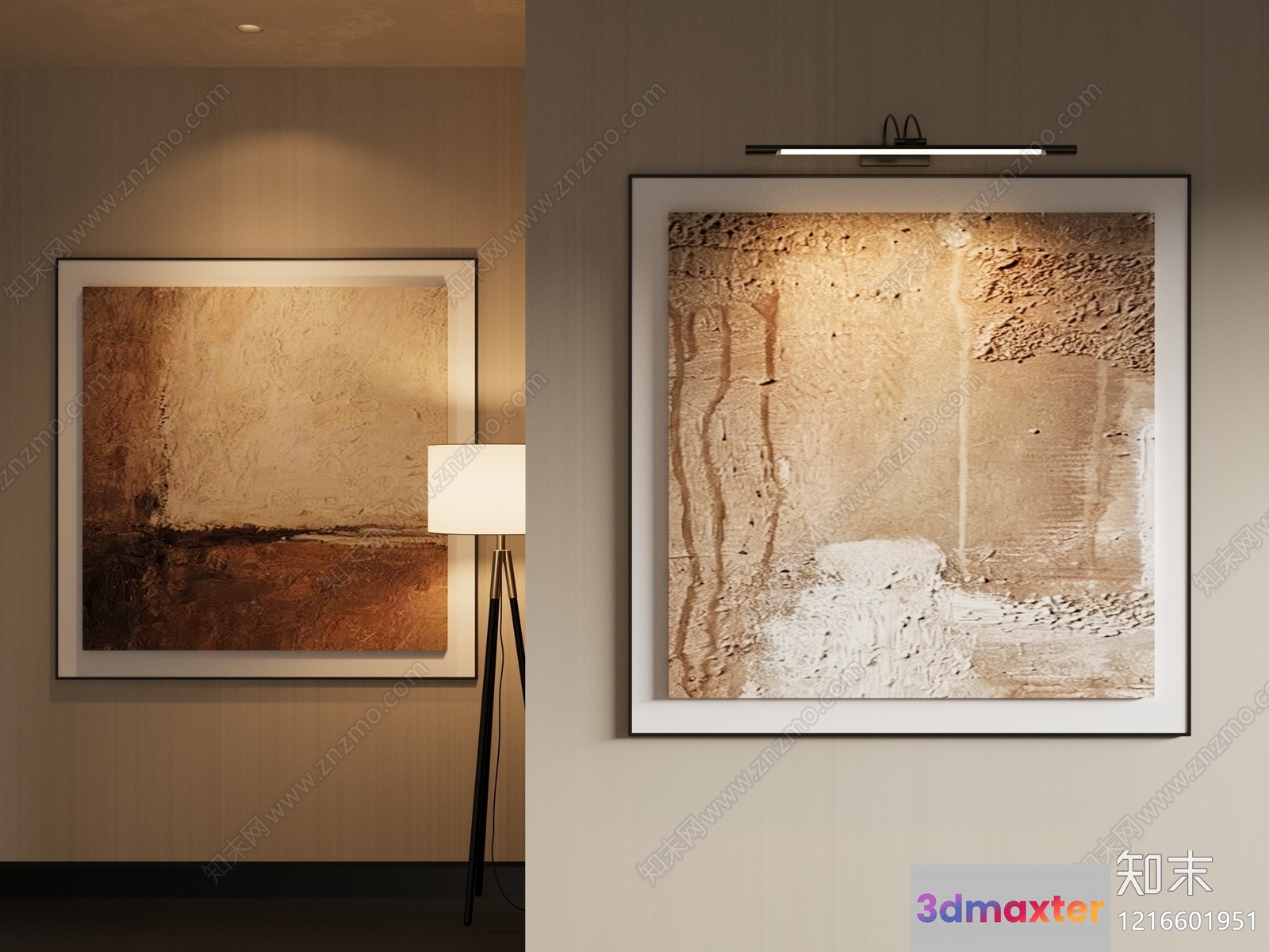 Modern Art Piece 3D Model - 15352 - VRAY Render