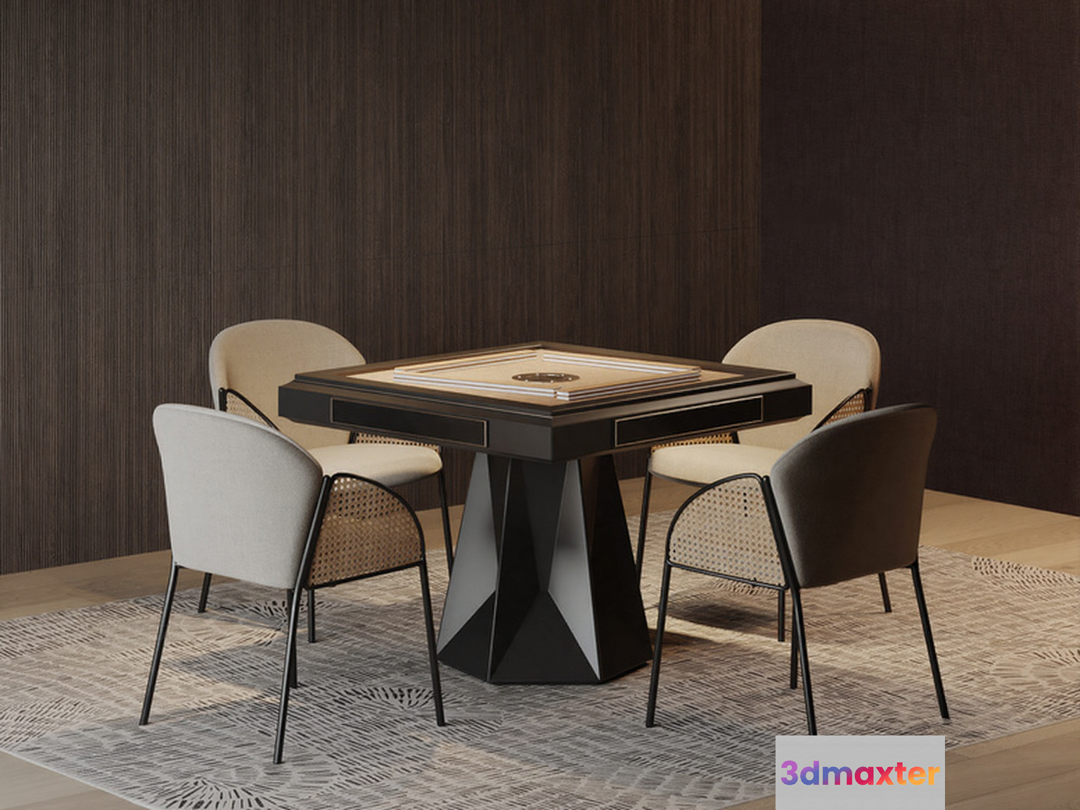 Modern Dining Table 3D Model - 21045 - VRAY Render
