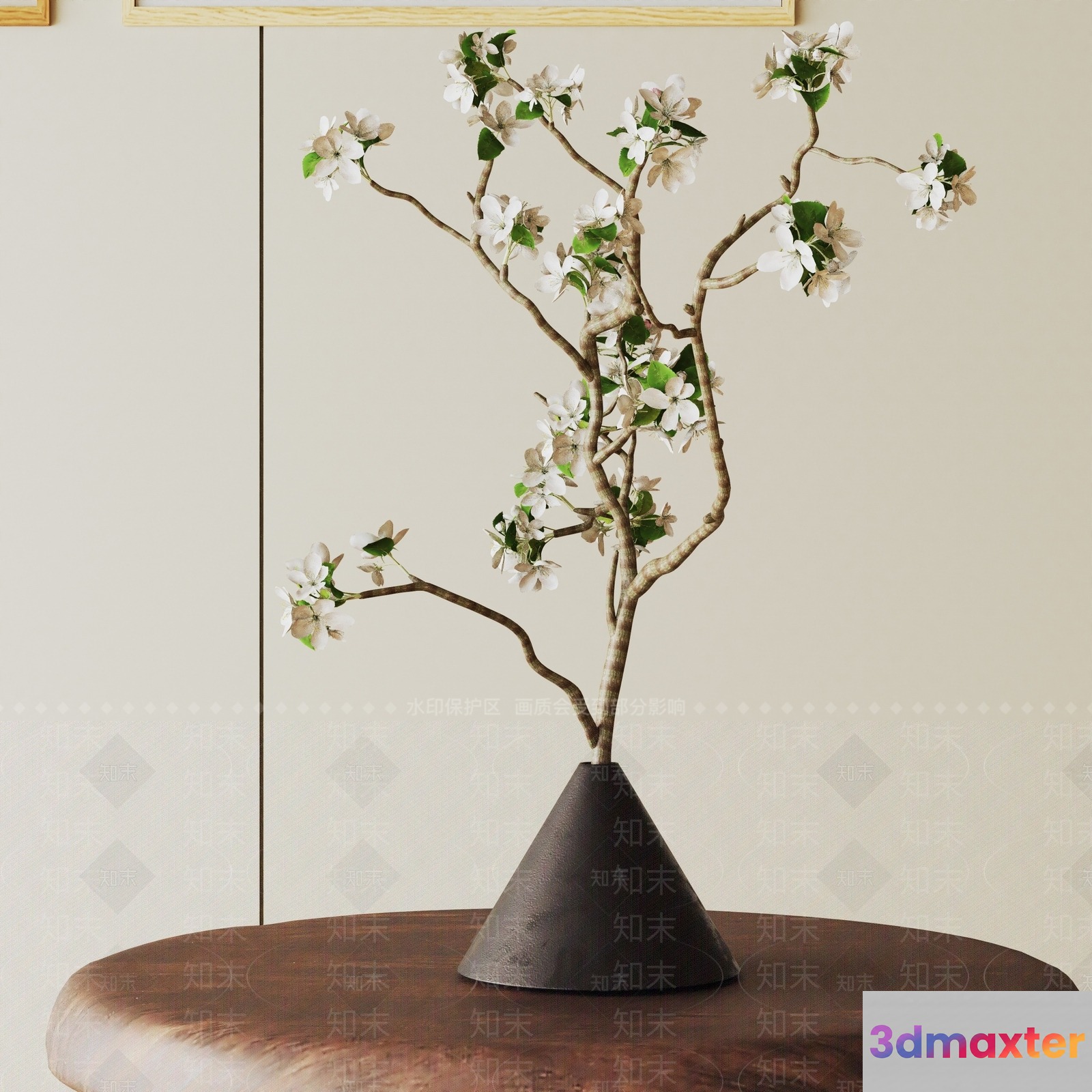 A Modern Minimalist Vase With A Unique Design 3D Model - 139 - VRAY Render