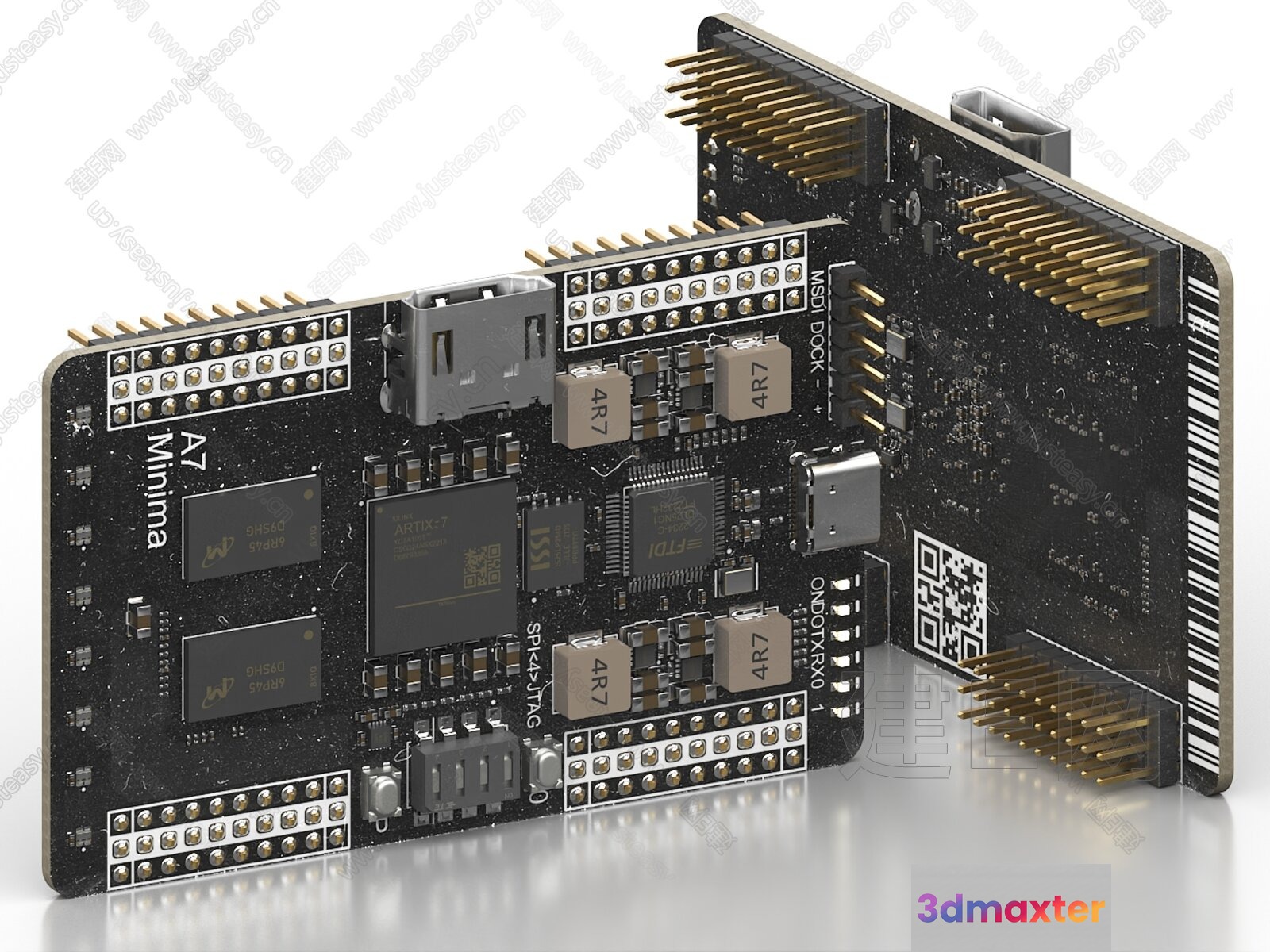 A Computer Motherboard 3D Model - 9456 - VRAY Render