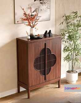 Mid-Century Modern Cabinet 3D Model - 368 - VRAY Render