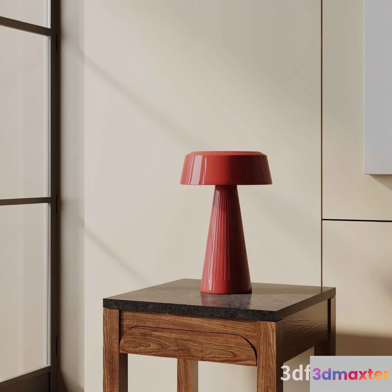 Modern Red Lamp 3D Model - 23557 - VRAY Render