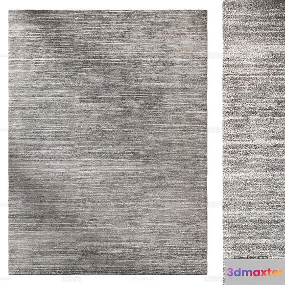 A Gray Rug With A Subtle Pattern 3D Model - 3689 - CORONA Render