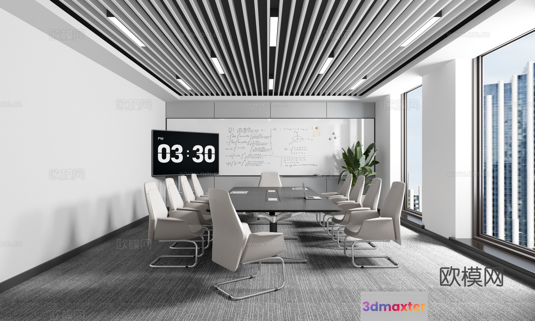 Modern Conference Room 3D Model - 13271 - VRAY Render