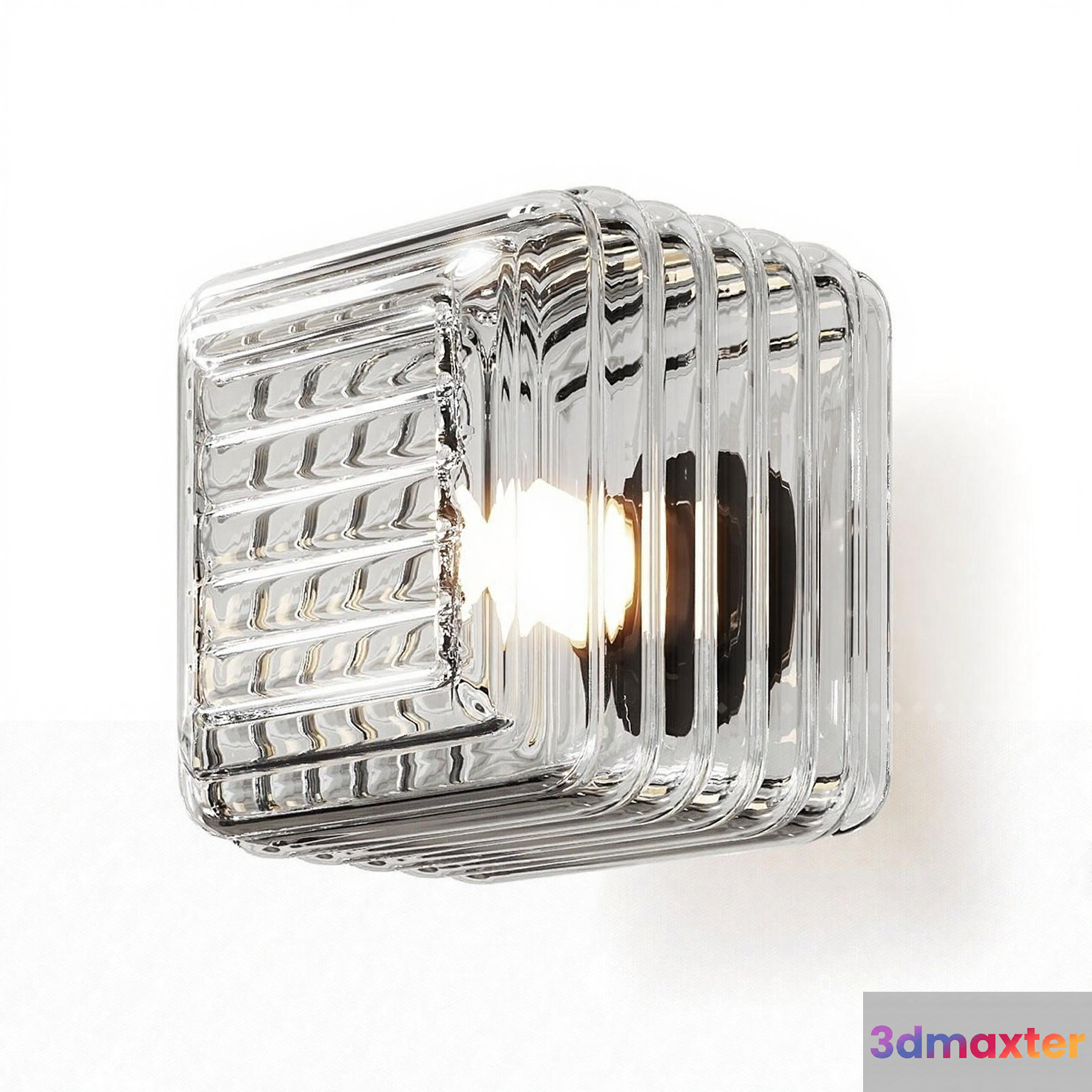 A Clear Glass Light Fixture 3D Model - 14116 - VRAY Render