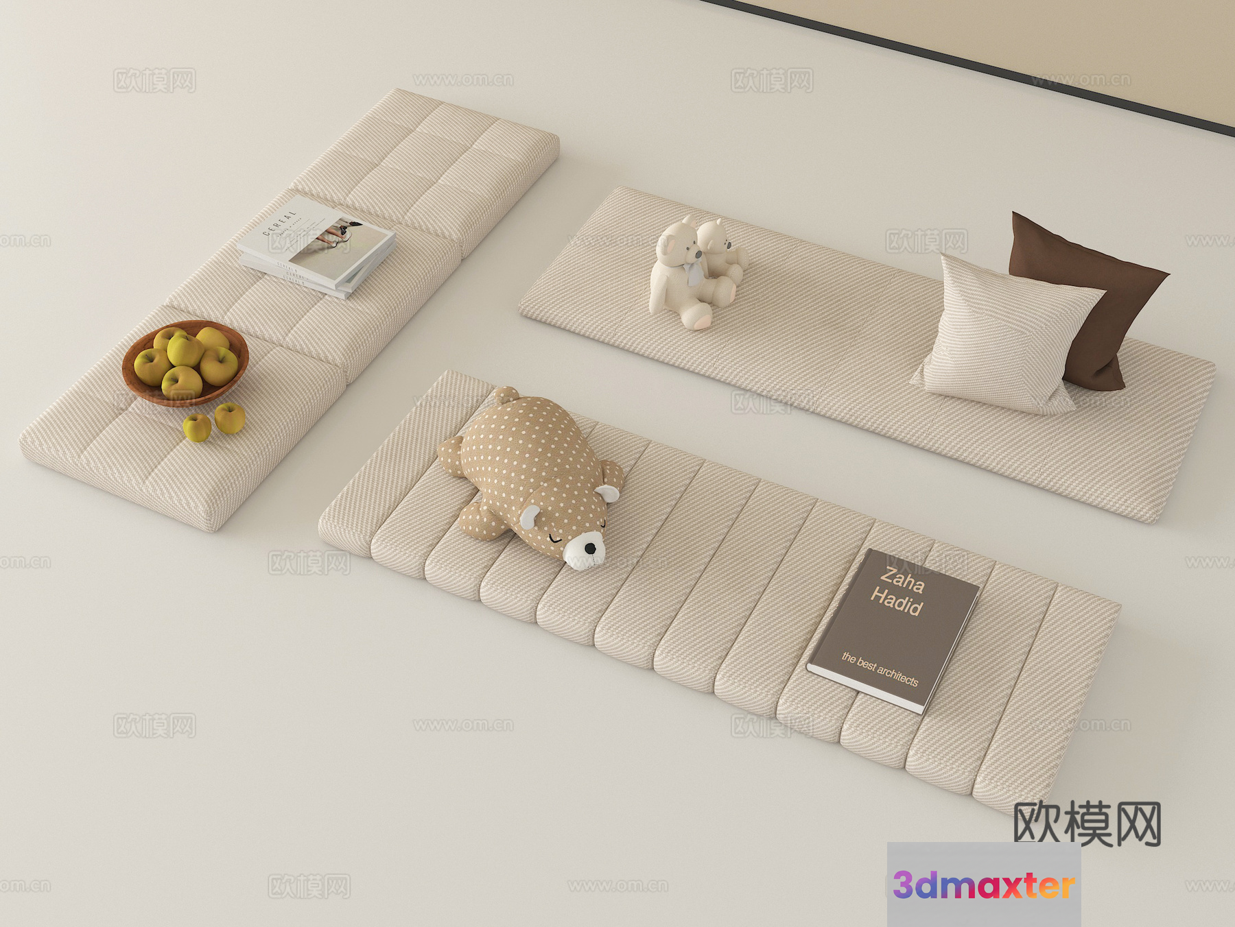 Cozy Living Room 3D Model - 8580 - VRAY Render