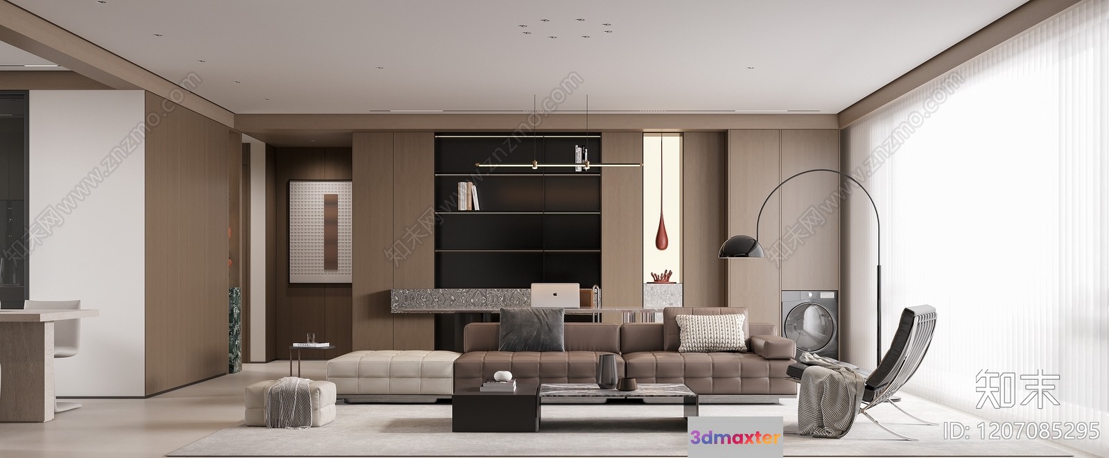 Modern Living Room 3D Model - 15046 - CORONA Render