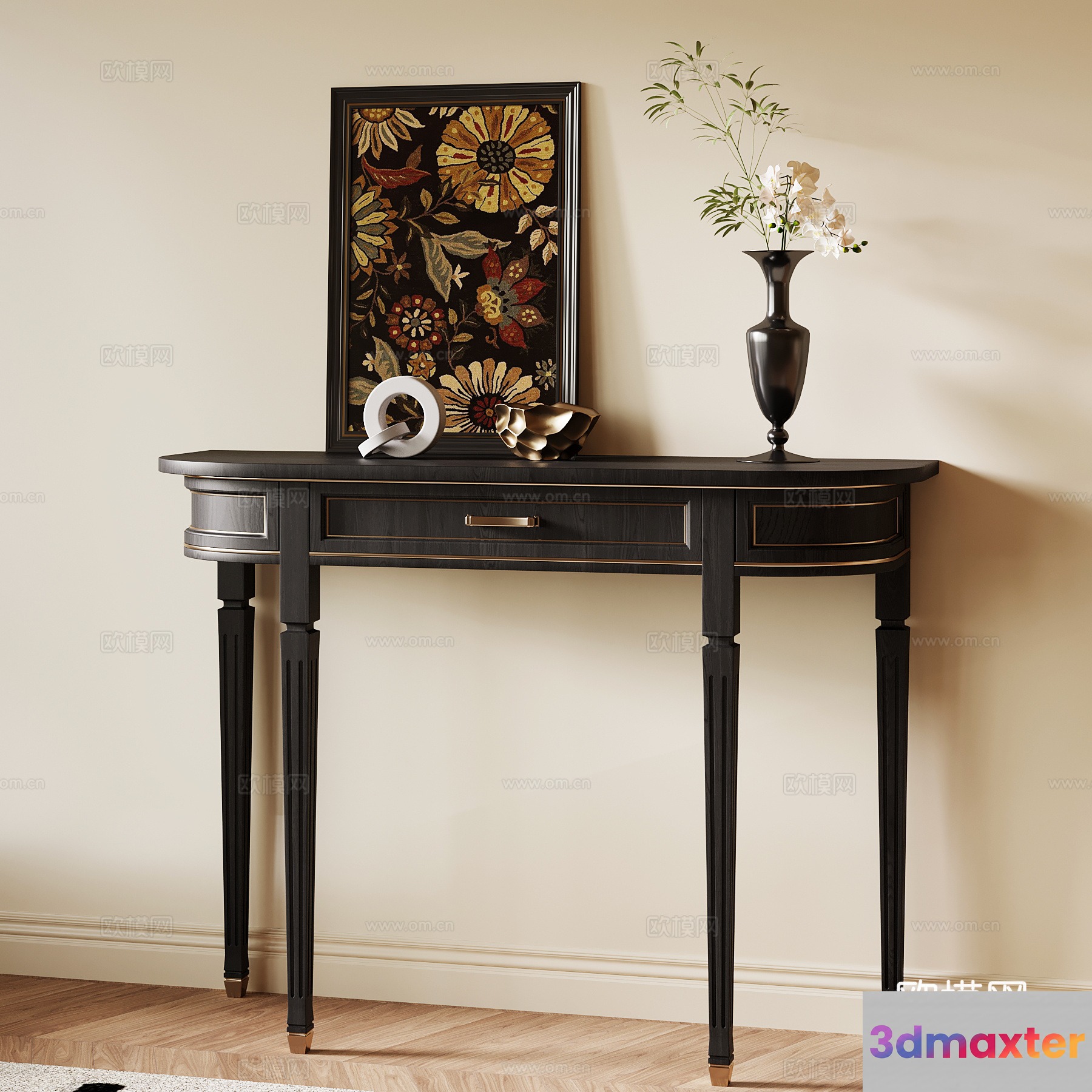 Classic Console Table 3D Model - 23139 - VRAY Render