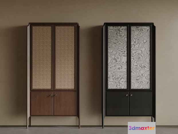 Mid-Century Modern Cabinets 3D Model - 10287 - VRAY Render