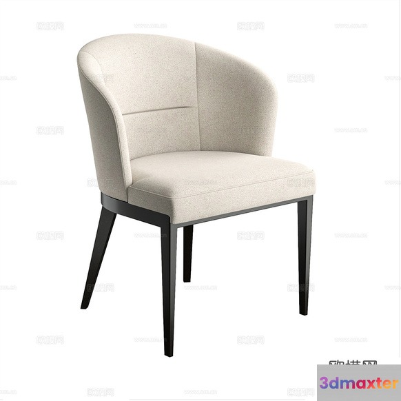 Modern Upholstered Chair 3D Model - 9412 - VRAY Render