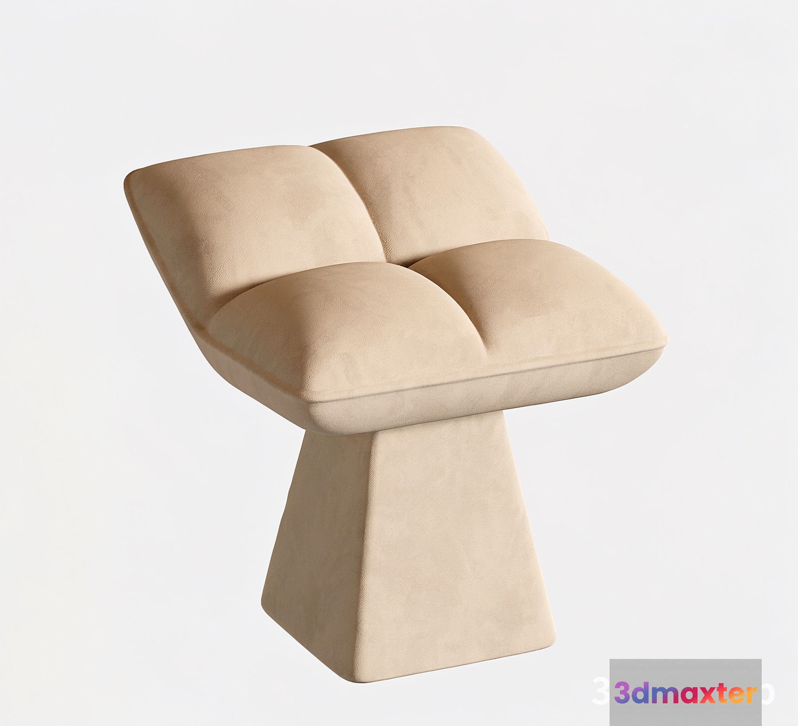 Modern Beige Chair 3D Model - 2675 - VRAY Render