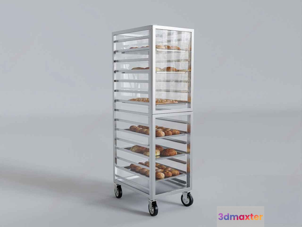 A Metal Rolling Cart 3D Model - 3169 - VRAY Render
