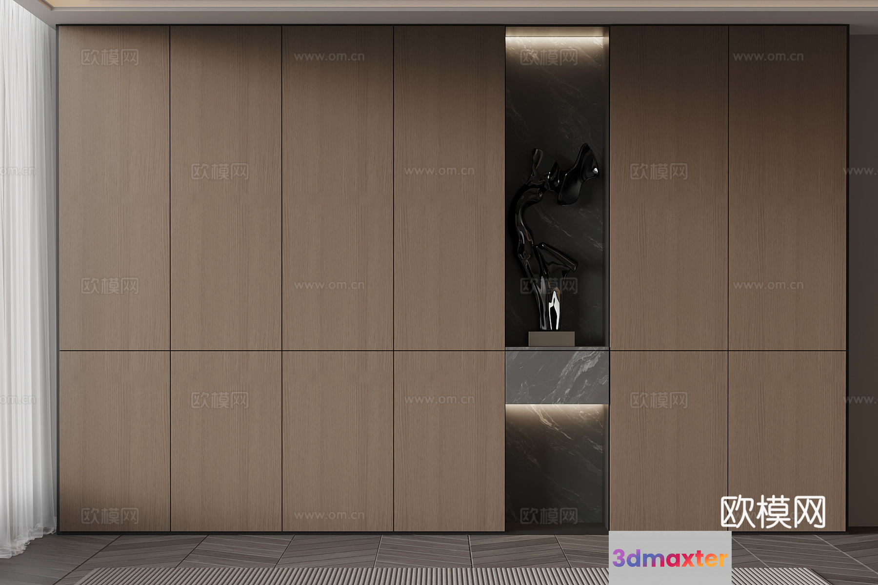 Modern Wall Decor 3D Model - 3443 - VRAY Render