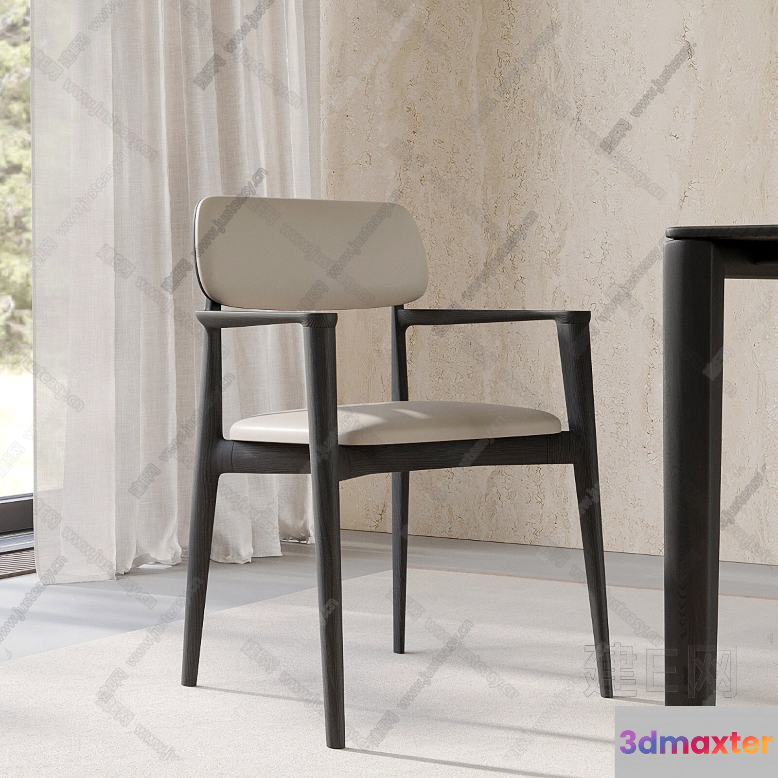 Modern Dining Chair 3D Model - 17658 - VRAY Render
