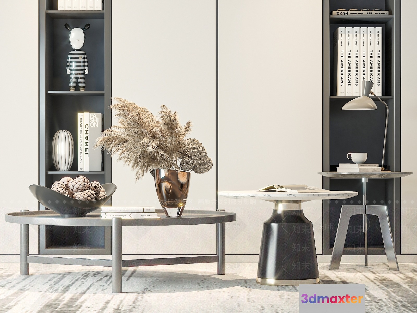 Modern Living Room 3D Model - 20738 - VRAY Render