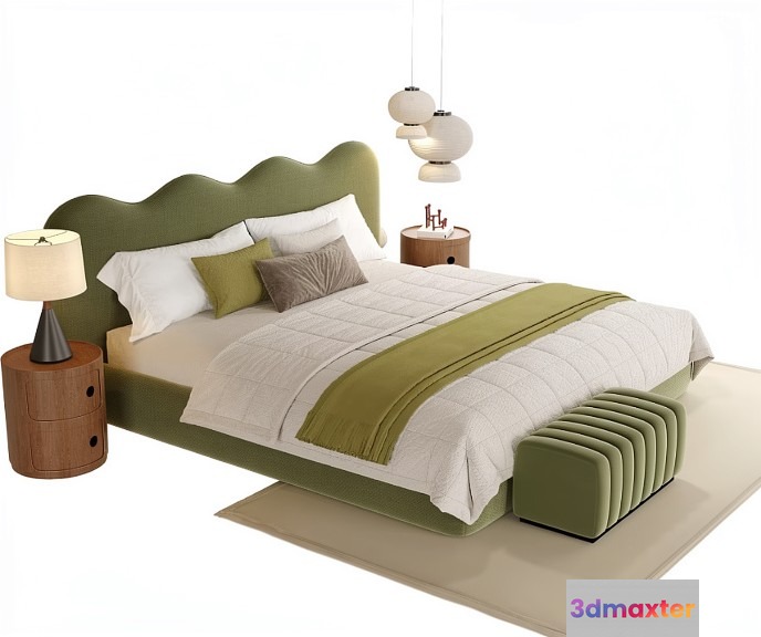 Cozy Bedroom 3D Model - 9136 - VRAY Render