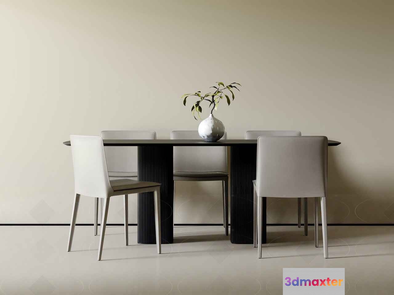 Modern Dining Table 3D Model - 3244 - VRAY Render