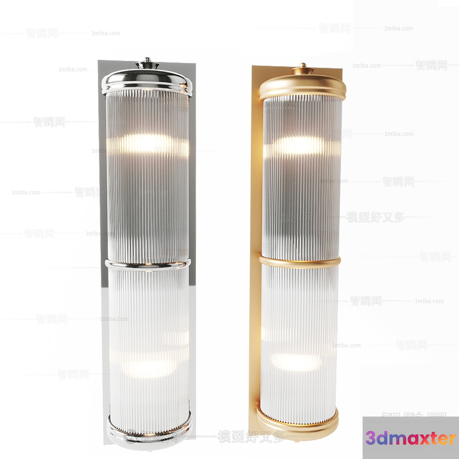 Gold Light Fixture 3D Model - 18734 - VRAY Render