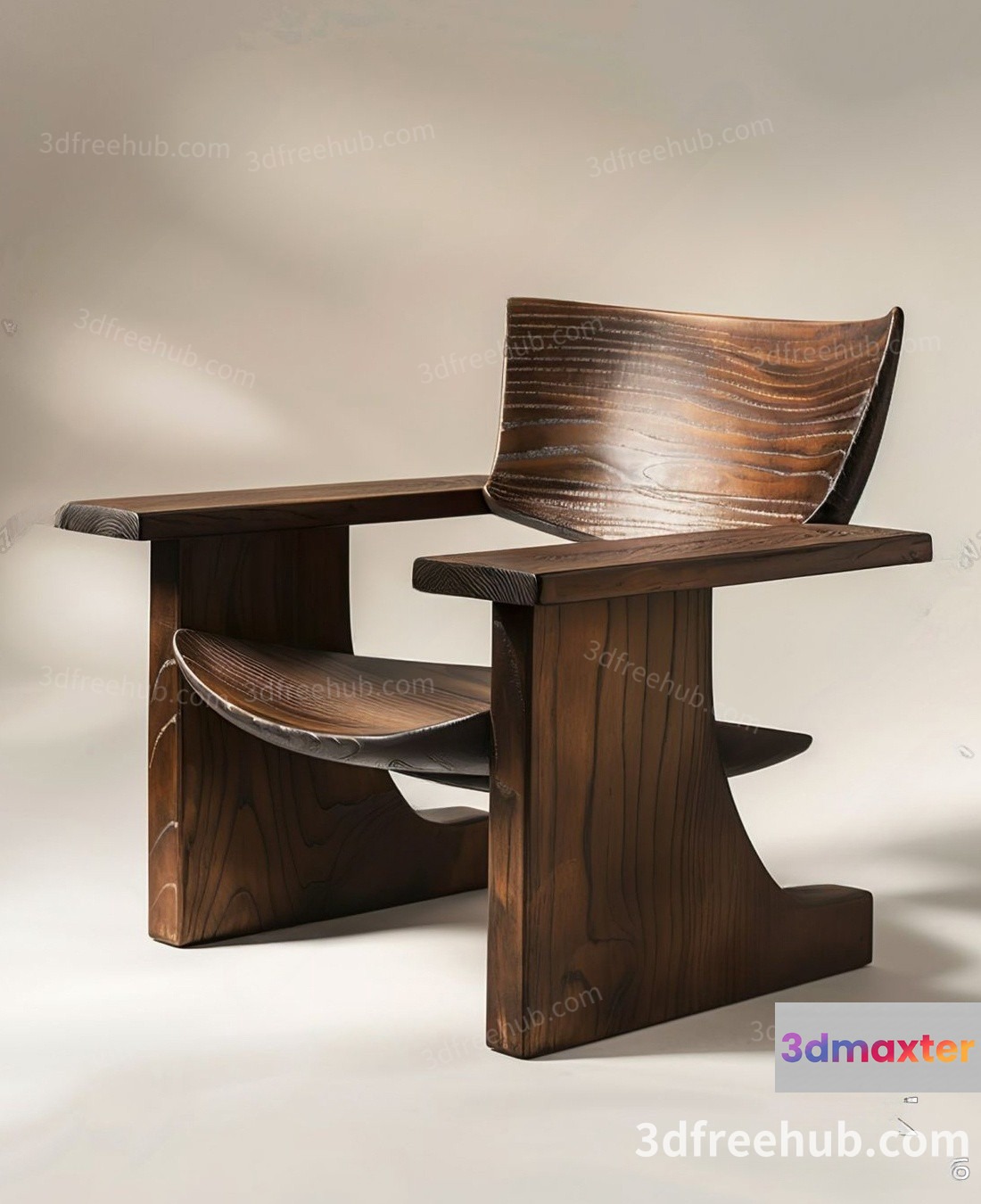 Wooden Chair 3D Model - 19998 - VRAY Render