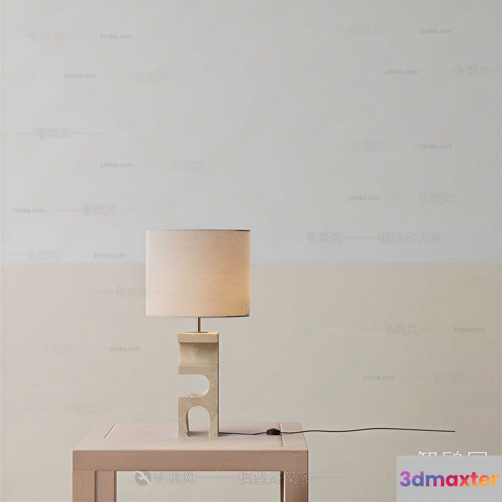Minimalist Table Lamp 3D Model - 20713 - VRAY Render