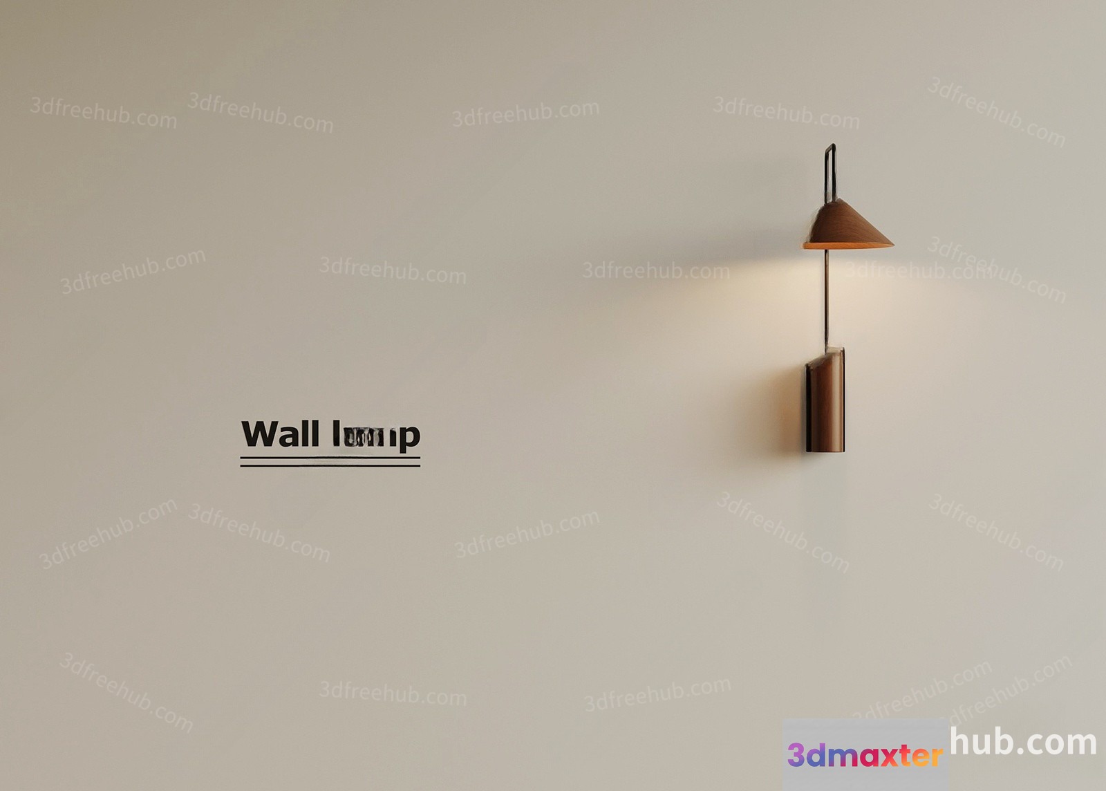 A Minimalist Light Fixture In A Modern Style 3D Model - 23561 - VRAY Render
